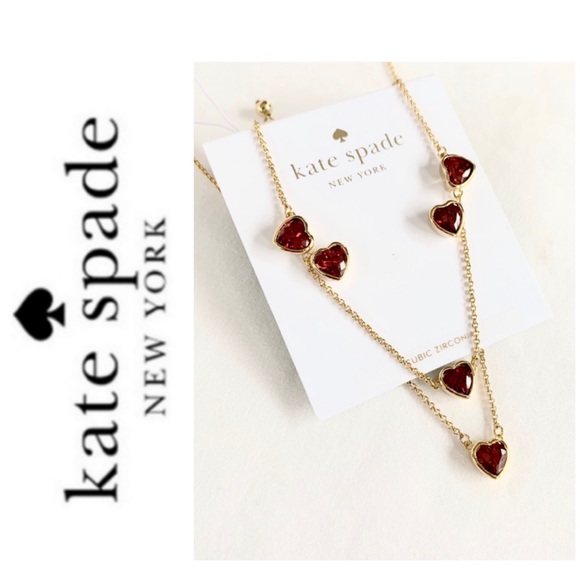 NEW Kate Spade romantic rocks red heart bracelet - Picture 2 of 6